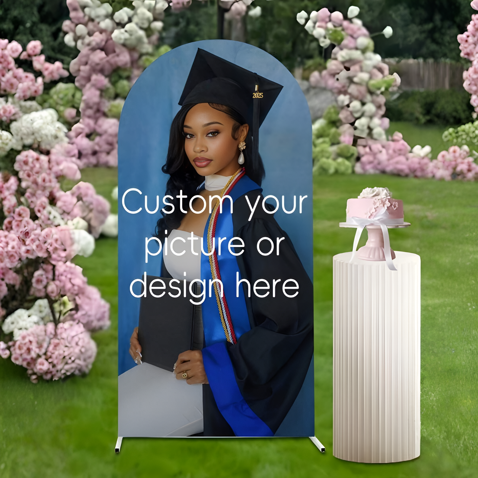 Customized Elastic Arch Cover - Graduation Arch