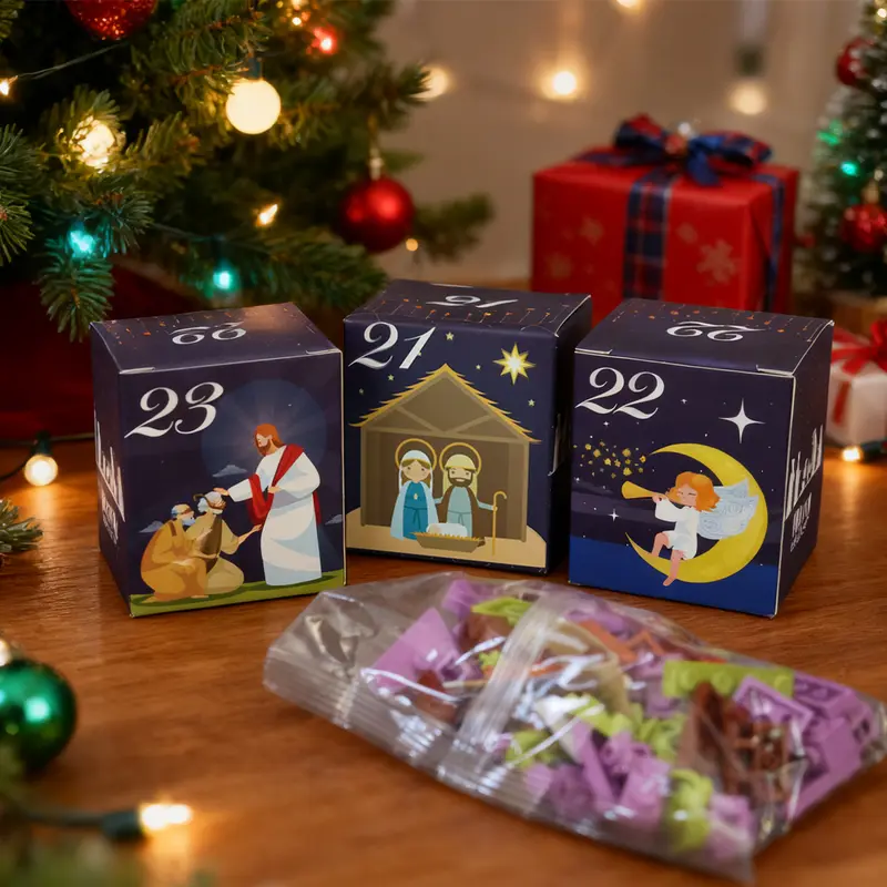 2026 Christmas Advent Calendar Building Blocks Set