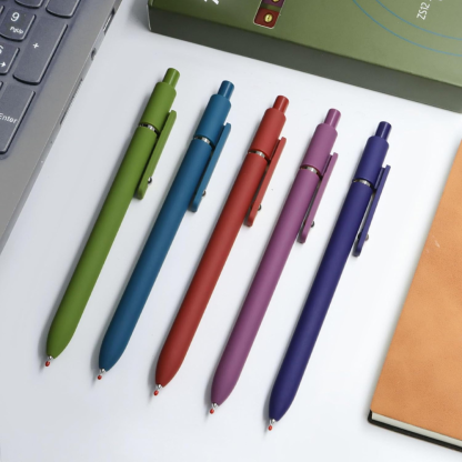 Retractable With Soft Matte Finish Gel Ink Pens