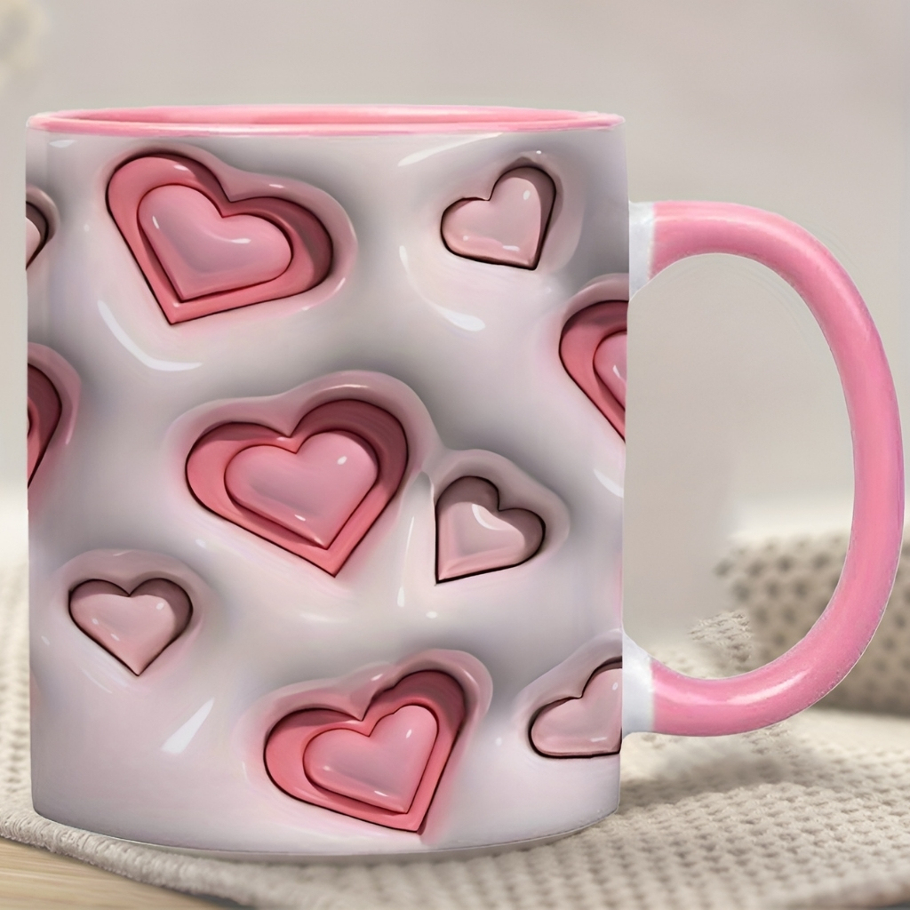 11oz Glossy Pattern Ceramic Coffee Mug