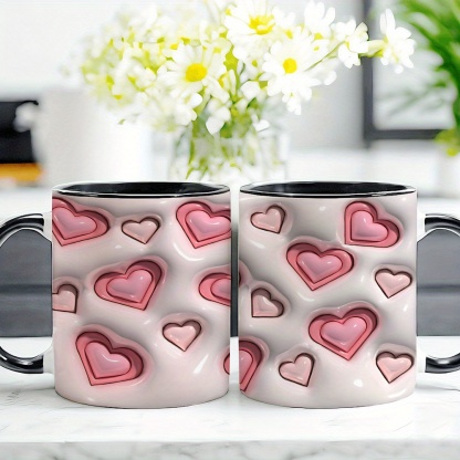 11oz Glossy Pattern Ceramic Coffee Mug