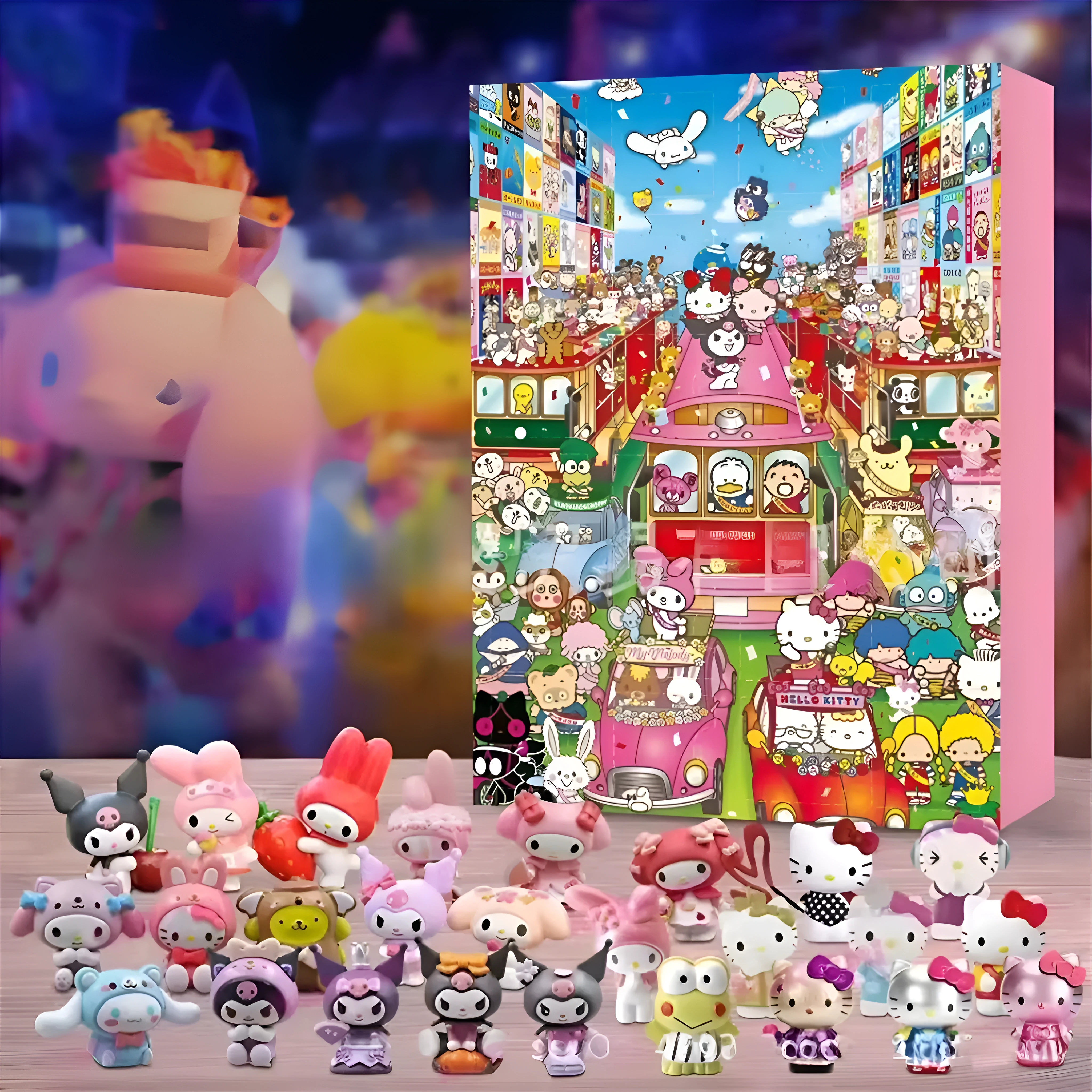 Cartoon Character Advent Calendar With Daily Surprise Figures
