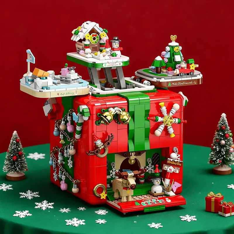 1873 Piece Christmas Building Block Kit For Kids