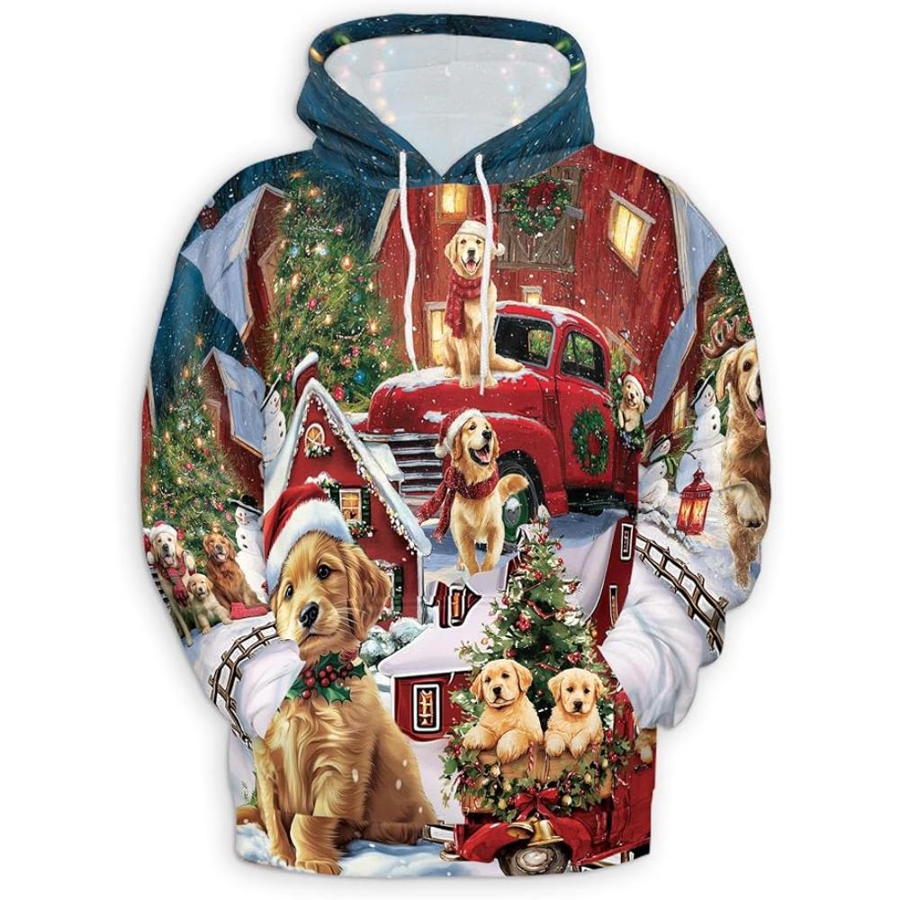 Christmas Santa Claus All Over Print Hoodie