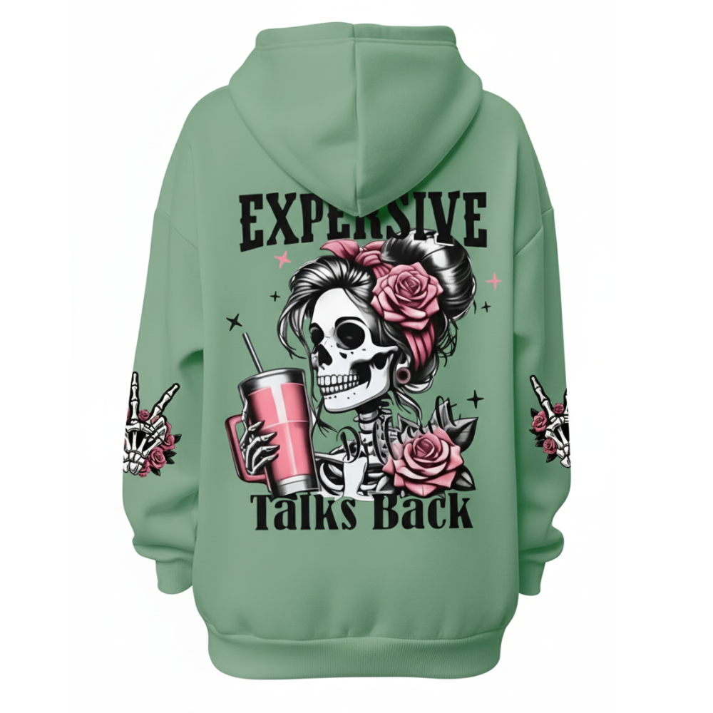 Plus Size Hooded Sweatshirt With An Adjustable Drawstring