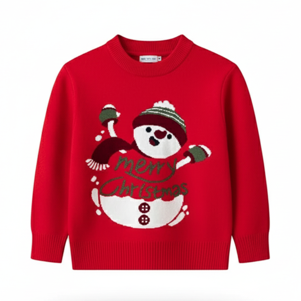Festive Christmas Knit Sweater For Kids Collection