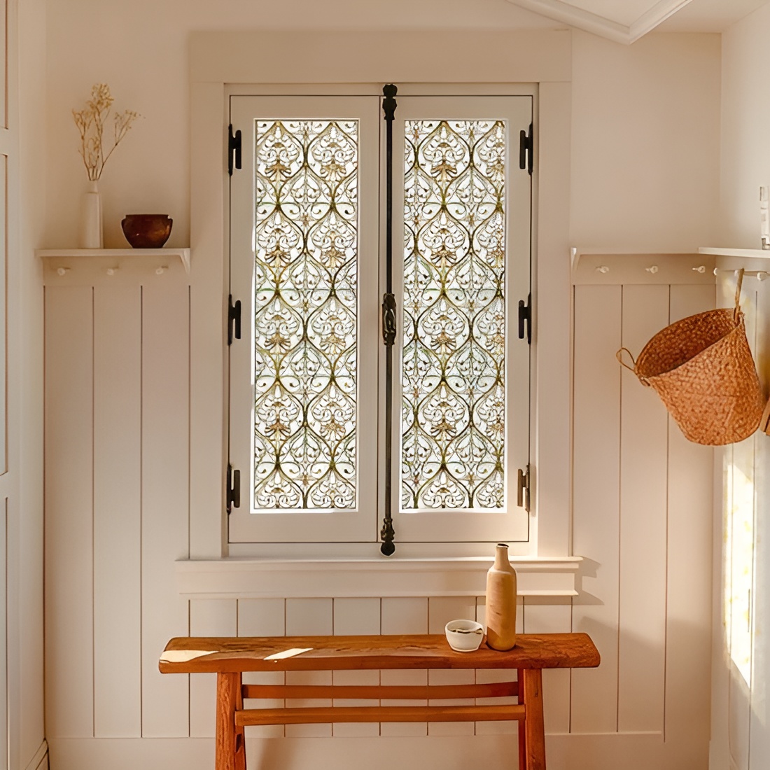 Decorative Stained Glass Window Film Panel