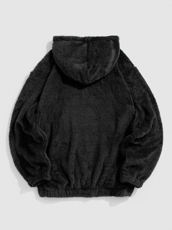 2 Pieces Bear Embroidery Hoodie Set - Amzemart