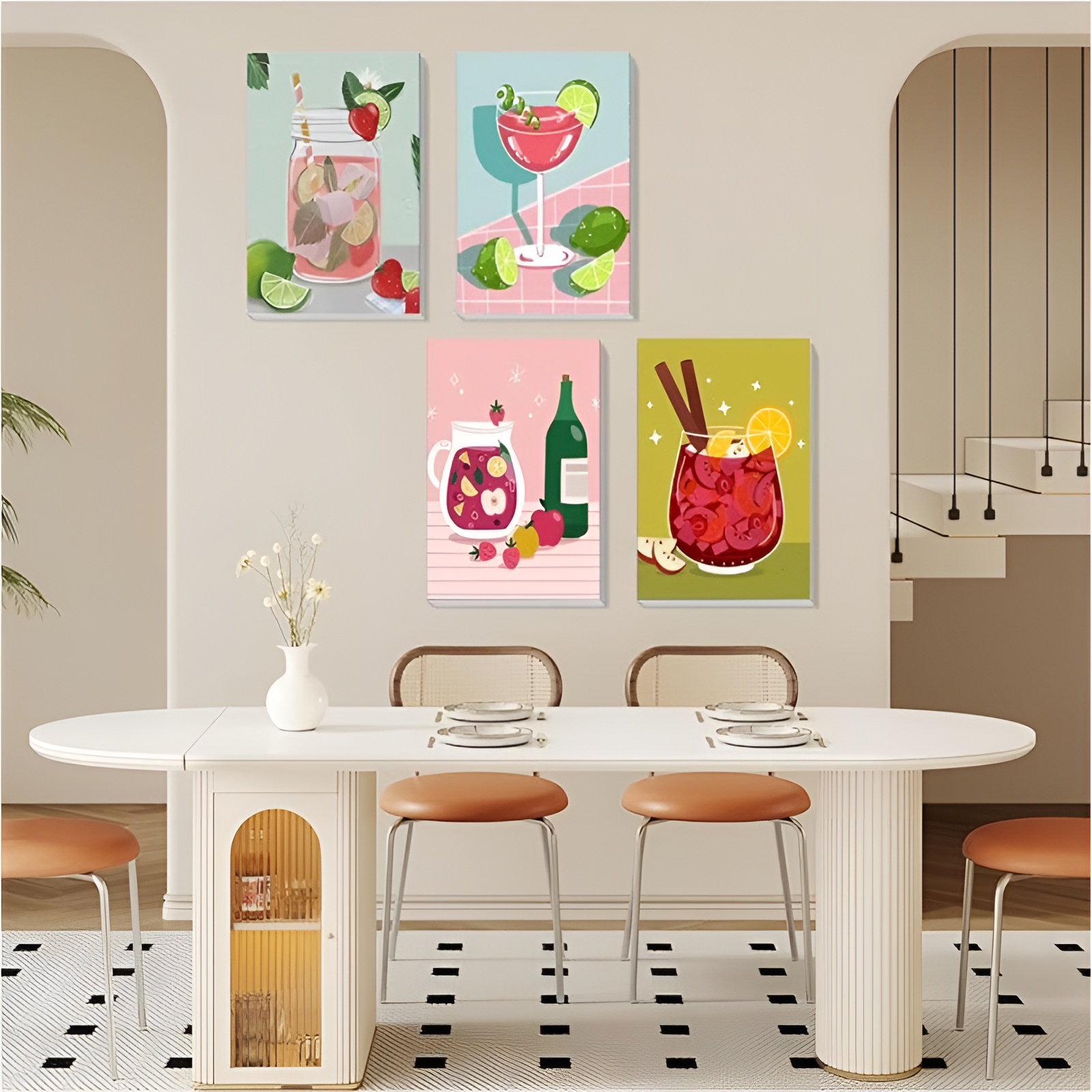 Canvas Paint by Numbers Kit for Adults with Acrylic Paints