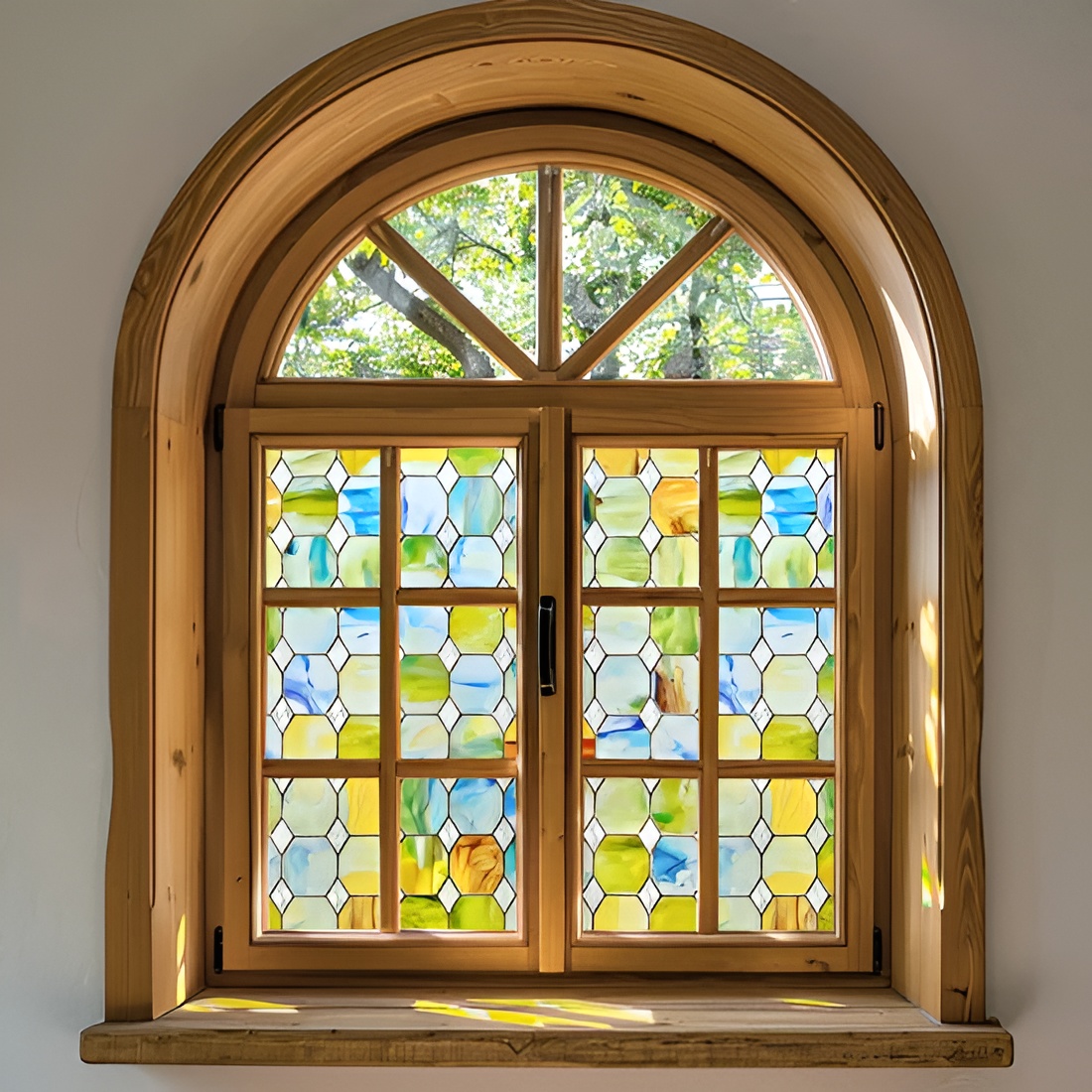 Decorative Stained Glass Window Film Panel