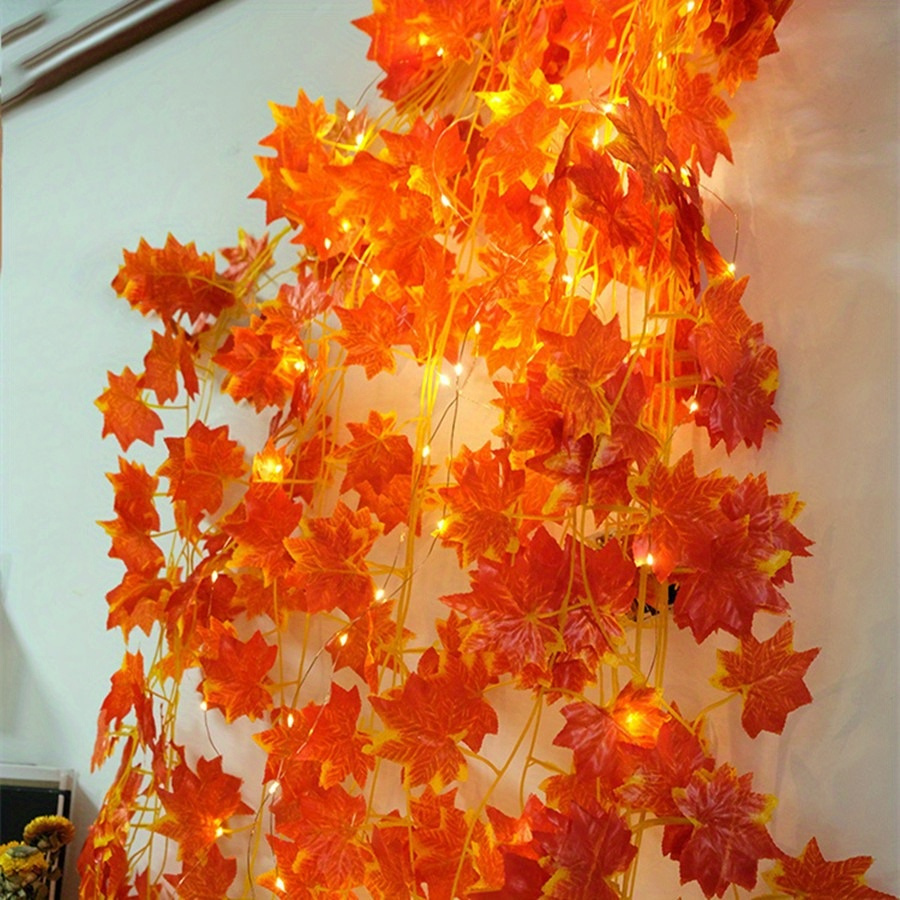 Maple Leaf String Thanksgiving Harvest Halloween Christmas Lights