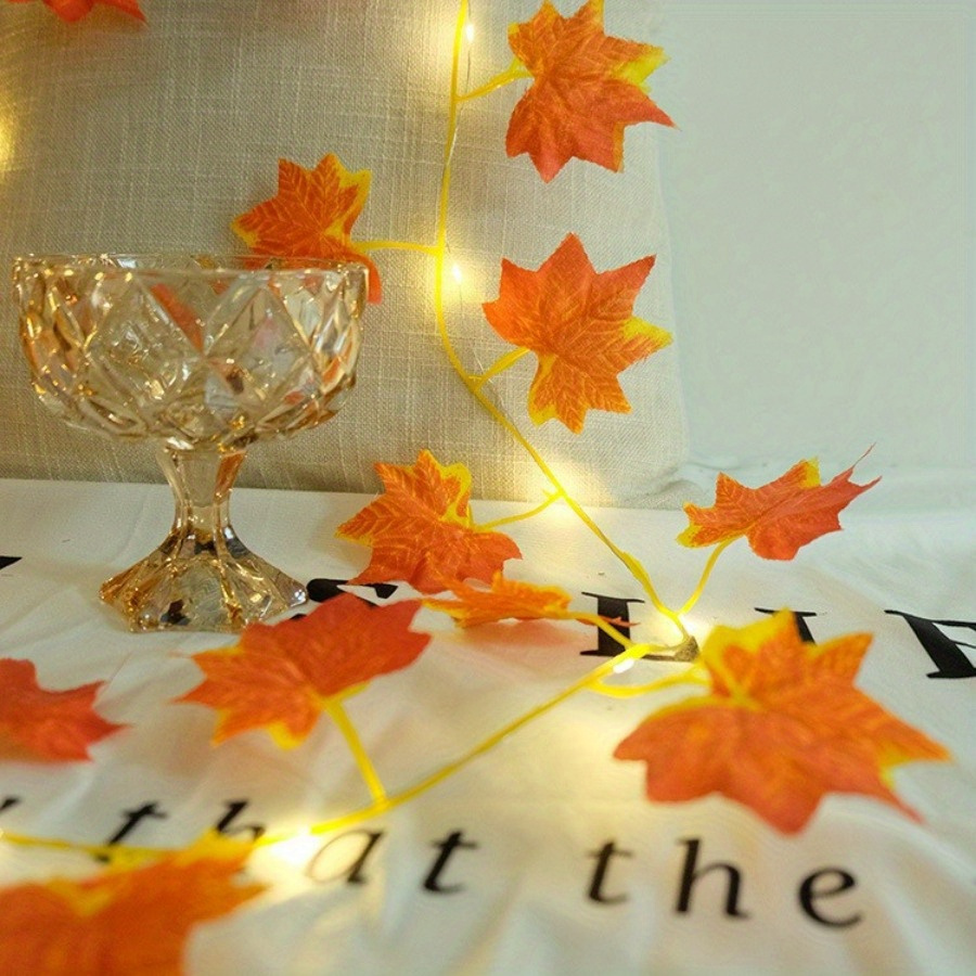 Maple Leaf String Thanksgiving Harvest Halloween Christmas Lights