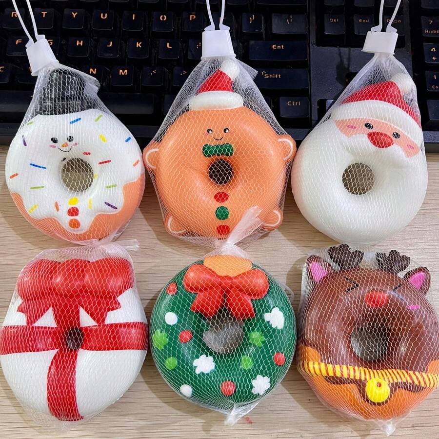 Christmas Santa Snowman Reindeer Squeeze Toys