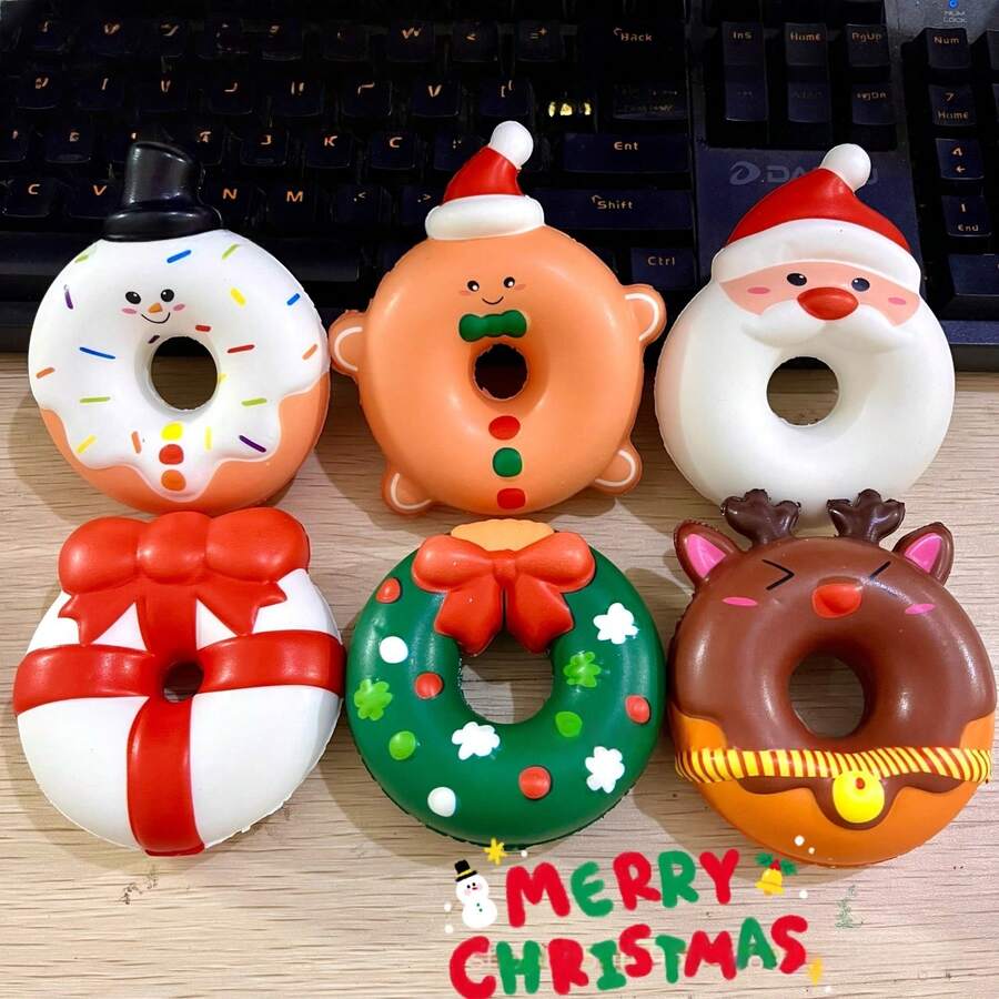 Christmas Santa Snowman Reindeer Squeeze Toys