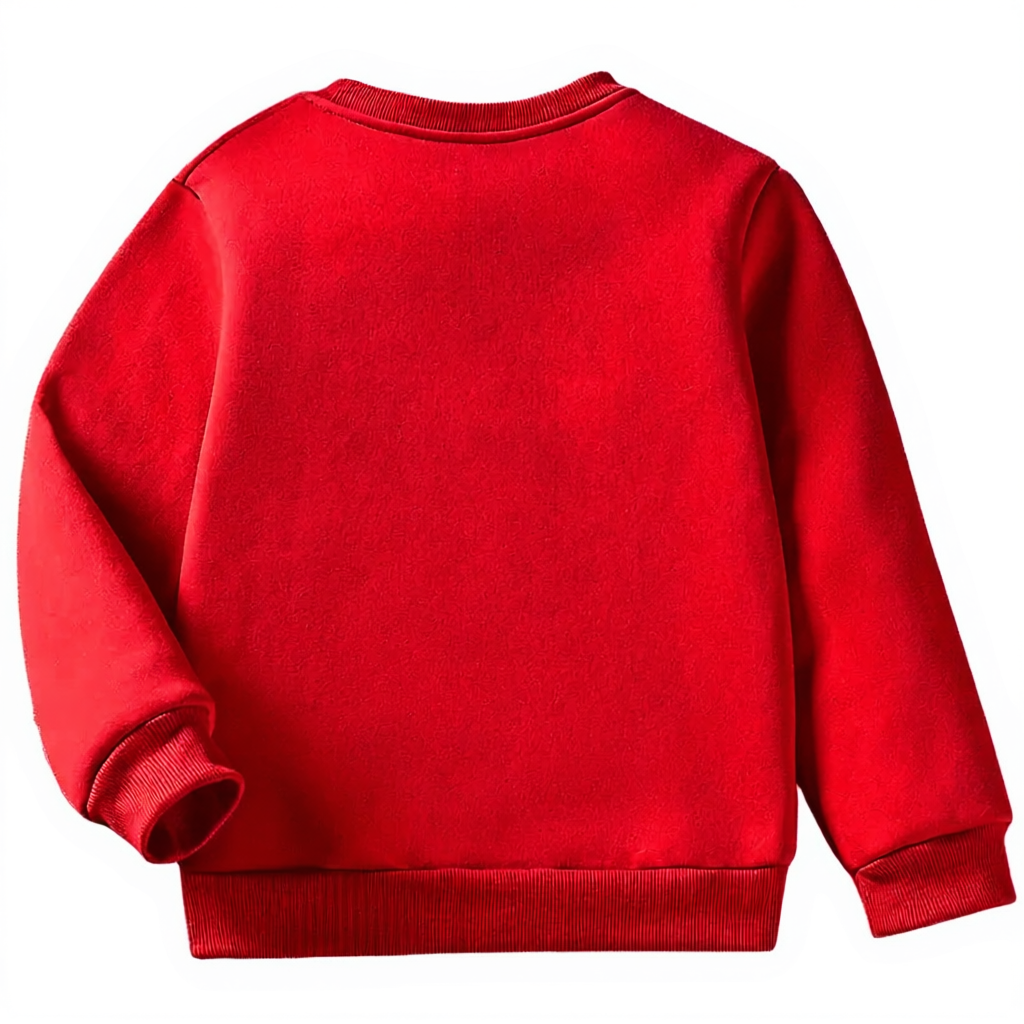 Cozy Boys Tractor Carrying Christmas Tree Design Sweatshirt