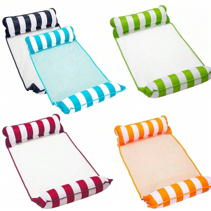 5 Pack Inflatable Pool Floats Adult Size Water Hammock