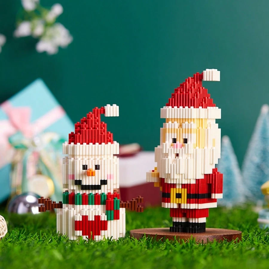 Christmas Mini Building Blocks Set for DIY Gifts
