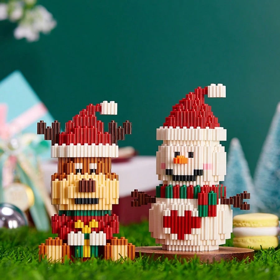 Christmas Mini Building Blocks Set for DIY Gifts