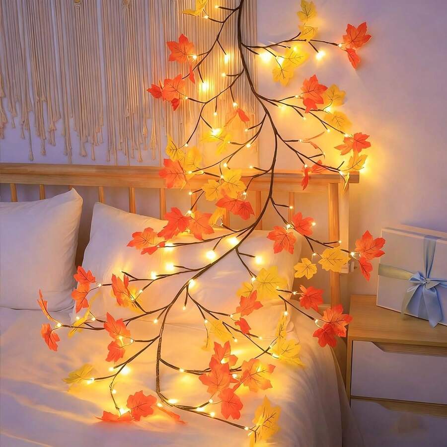 DIY Cherry Blossom Willow Vine Christmas Lights  