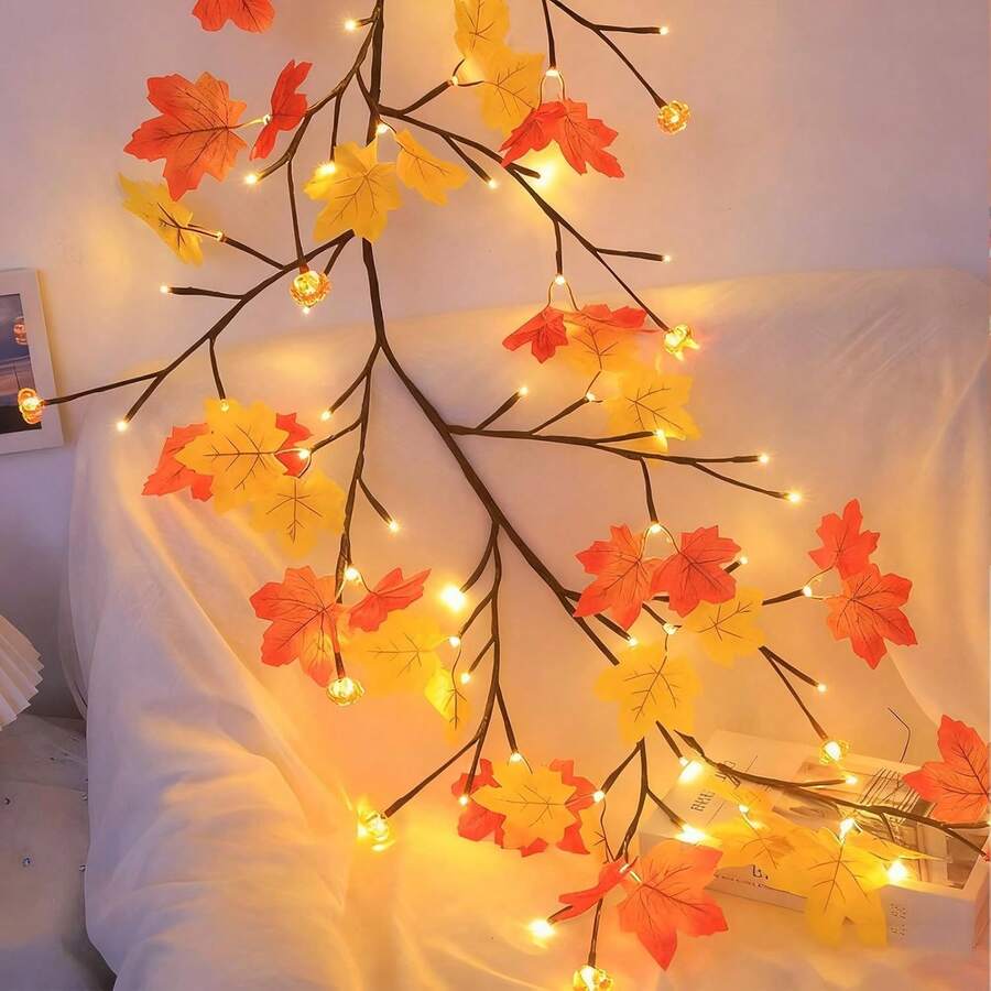 DIY Cherry Blossom Willow Vine Christmas Lights  