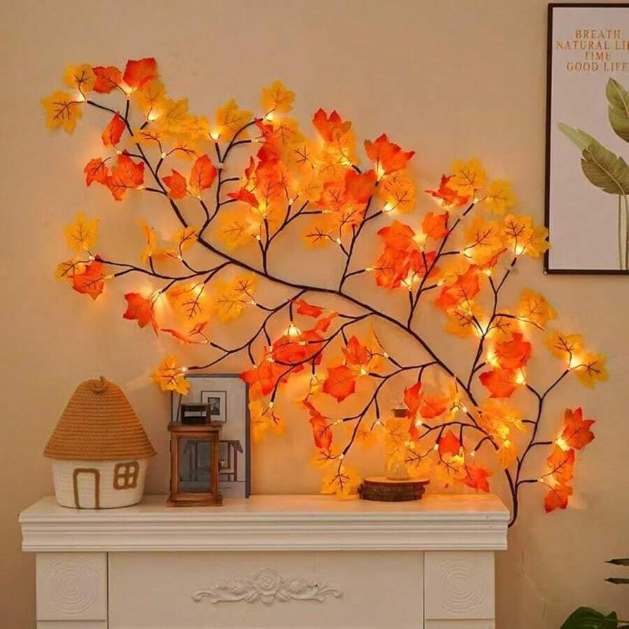 DIY Cherry Blossom Willow Vine Christmas Lights  