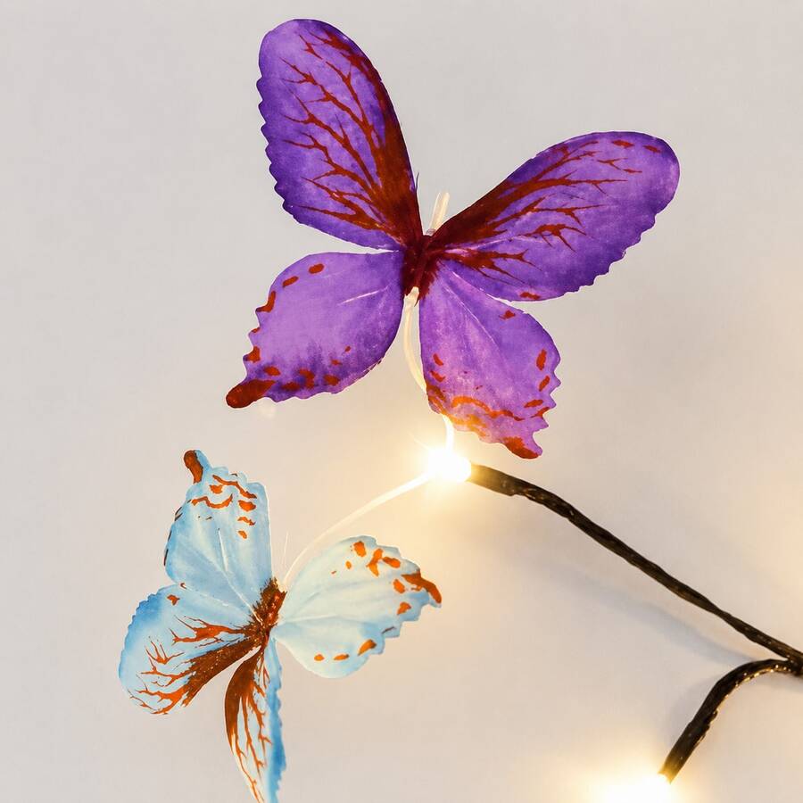 DIY Cherry Blossom Willow Vine Christmas Lights  