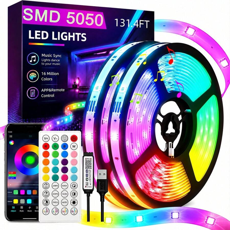 Remote Control LED Strip Christmas Lights For Room Lighting  