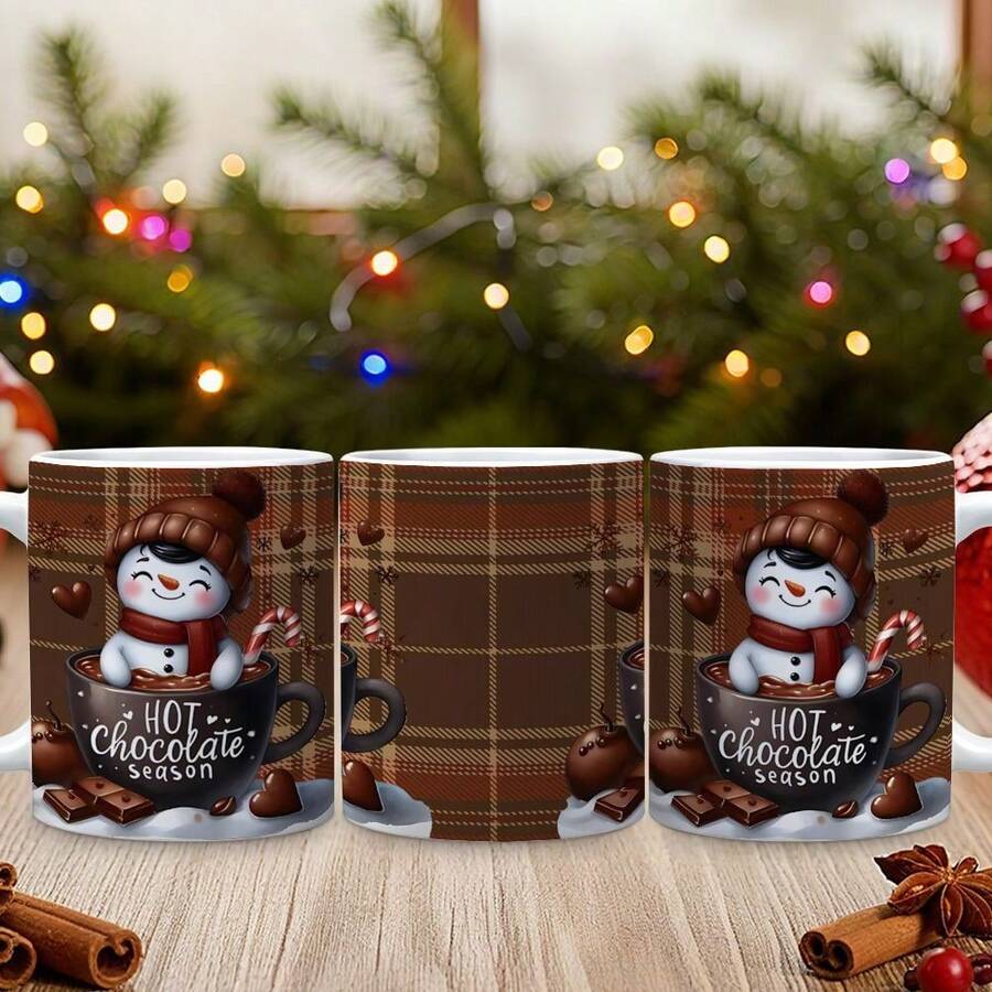 Christmas Snowman Coffee Mug For Family