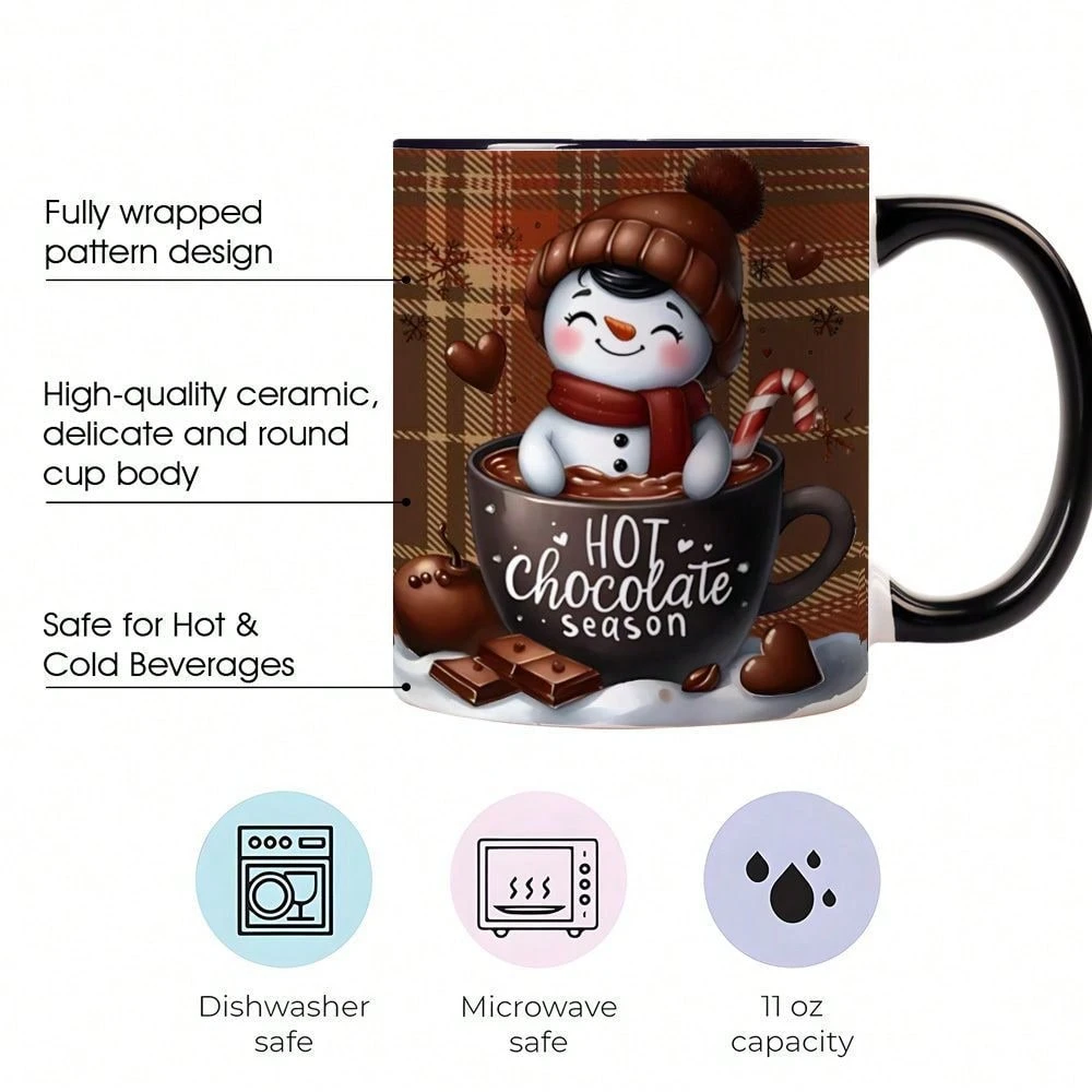 Christmas Snowman Coffee Mug For Family