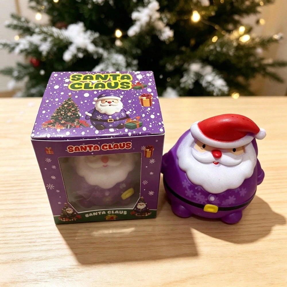 Transparent Santa Claus Slow Rise Squishy Toy For Christmas Gift