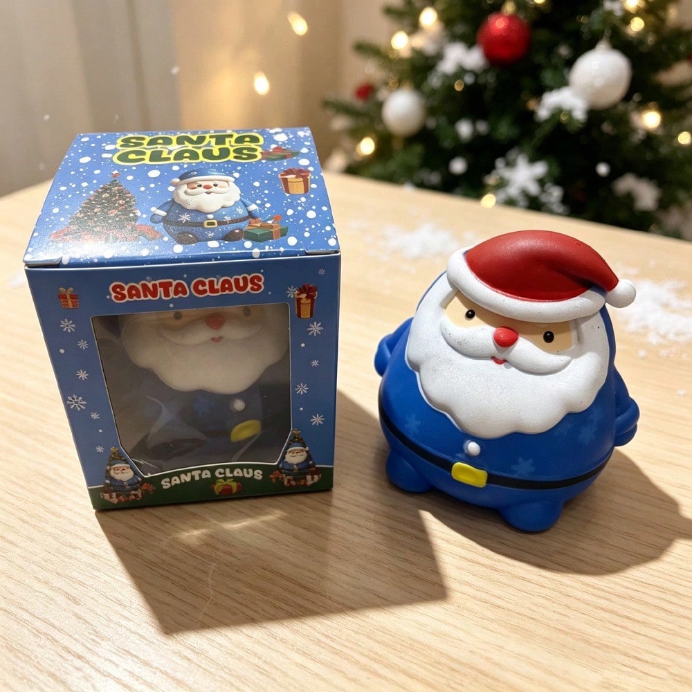 Transparent Santa Claus Slow Rise Squishy Toy For Christmas Gift