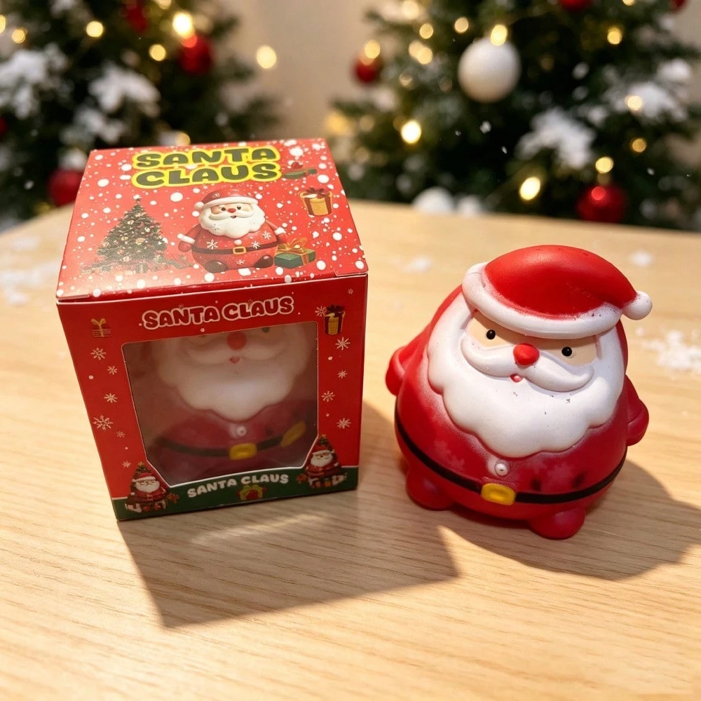 Transparent Santa Claus Slow Rise Squishy Toy For Christmas Gift