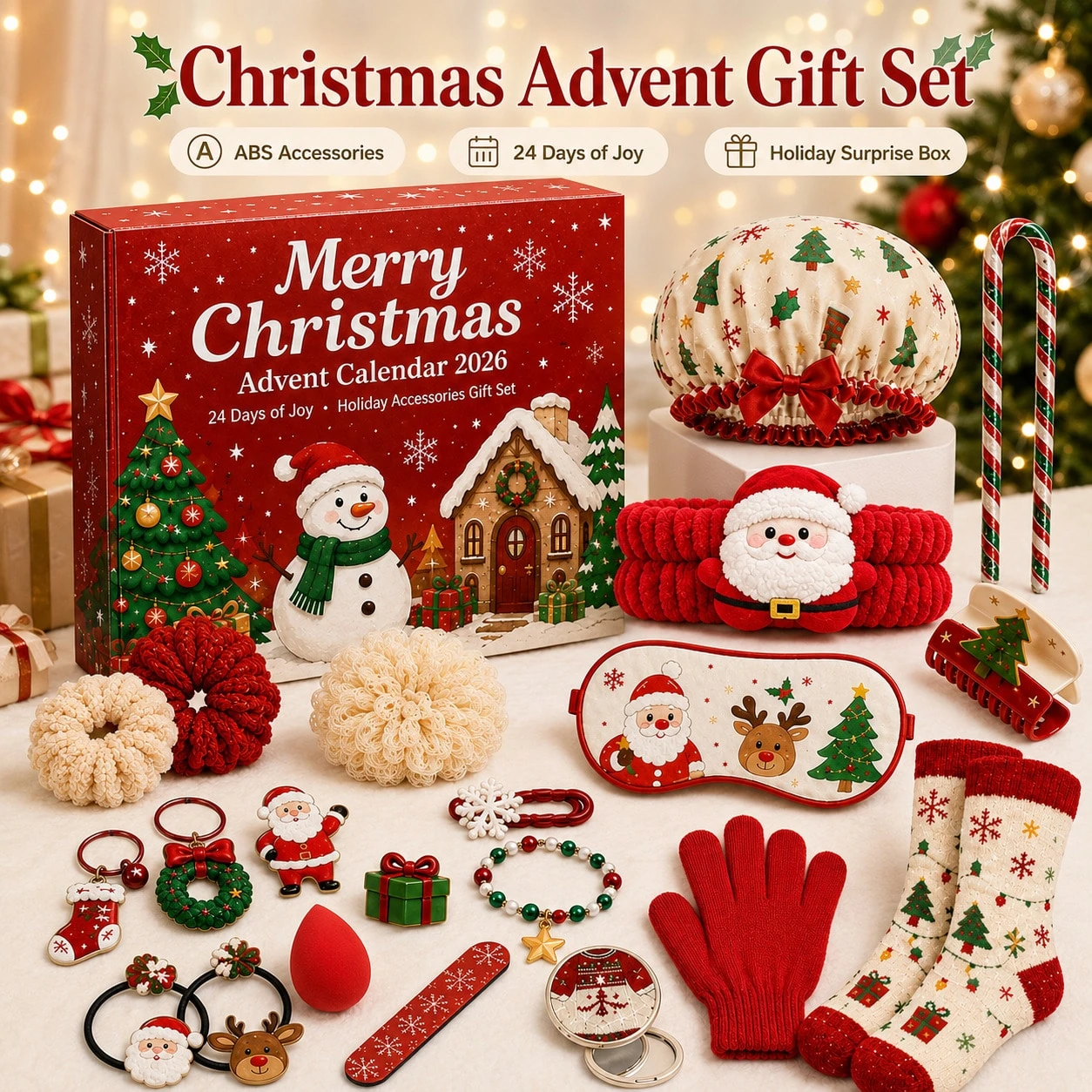2026 Christmas Unicorn Mermaid Jewelry Advent Calendar