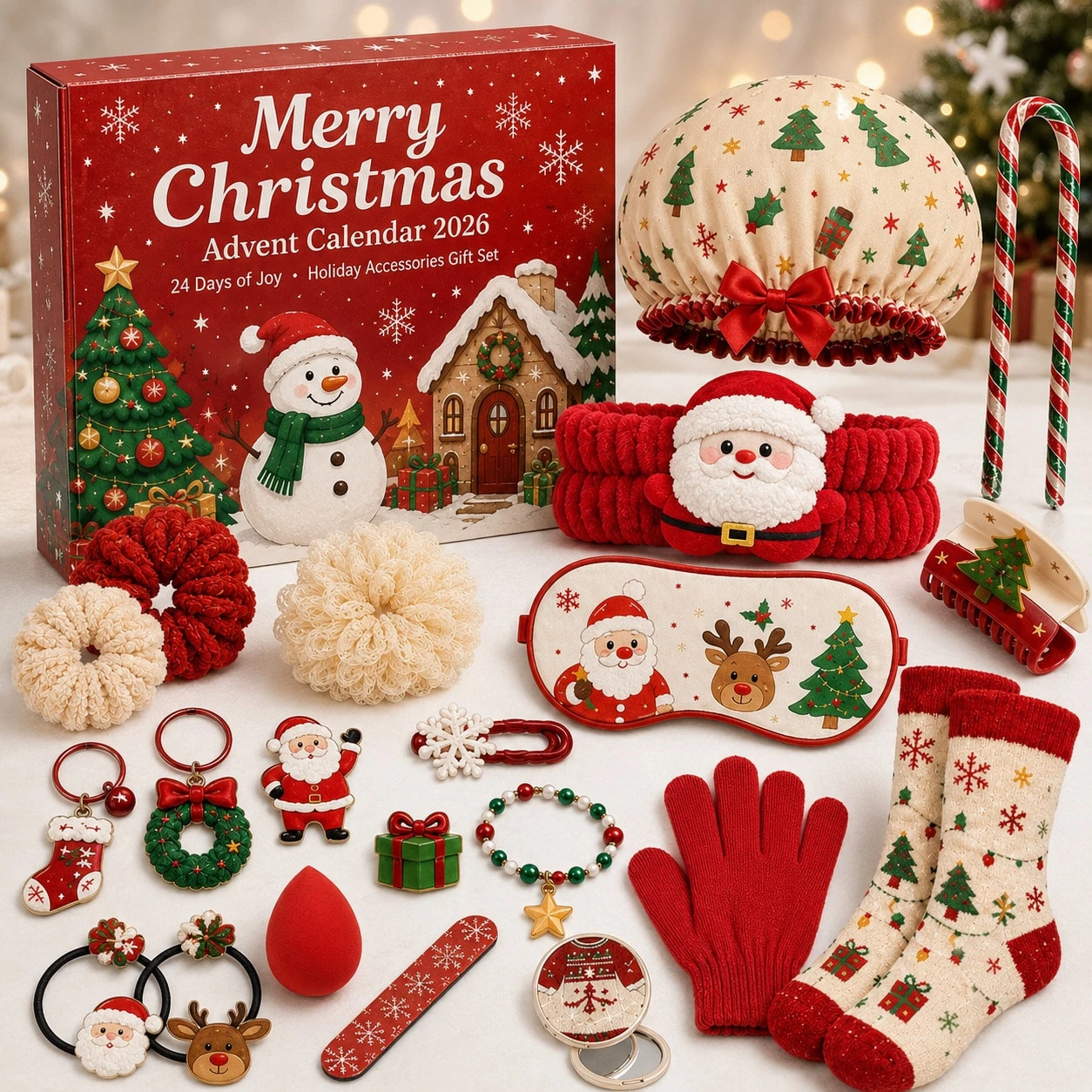 2026 Christmas Unicorn Mermaid Jewelry Advent Calendar
