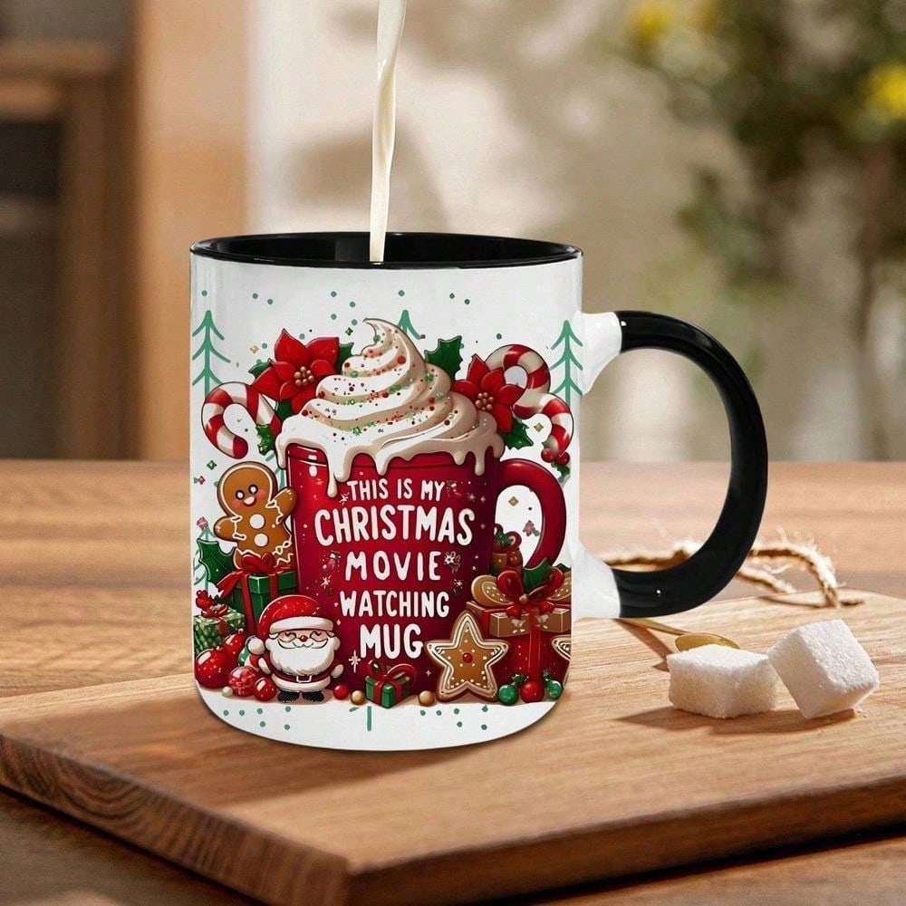 Christmas Movie Watching Classic Handle Mug For Everyone