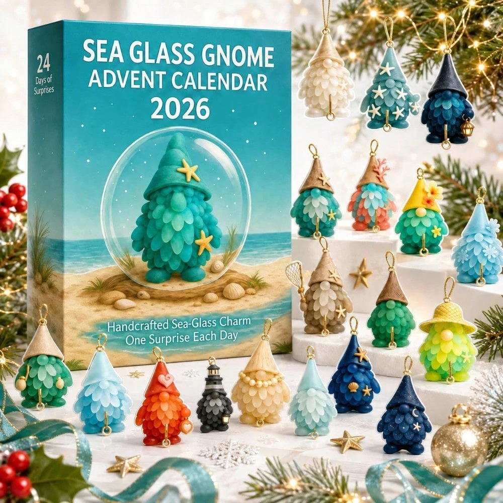 2026 Sea Glass Gnome Christmas Advent Calendar