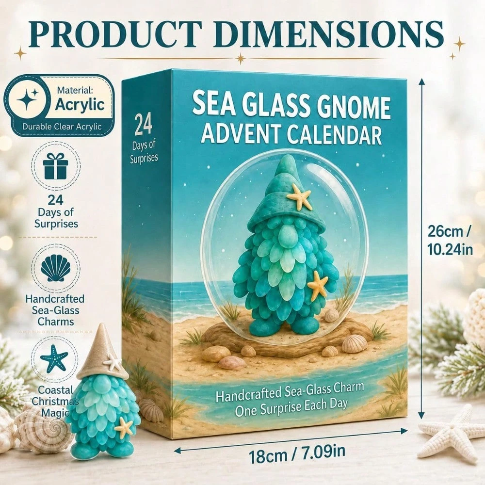 2026 Sea Glass Gnome Christmas Advent Calendar