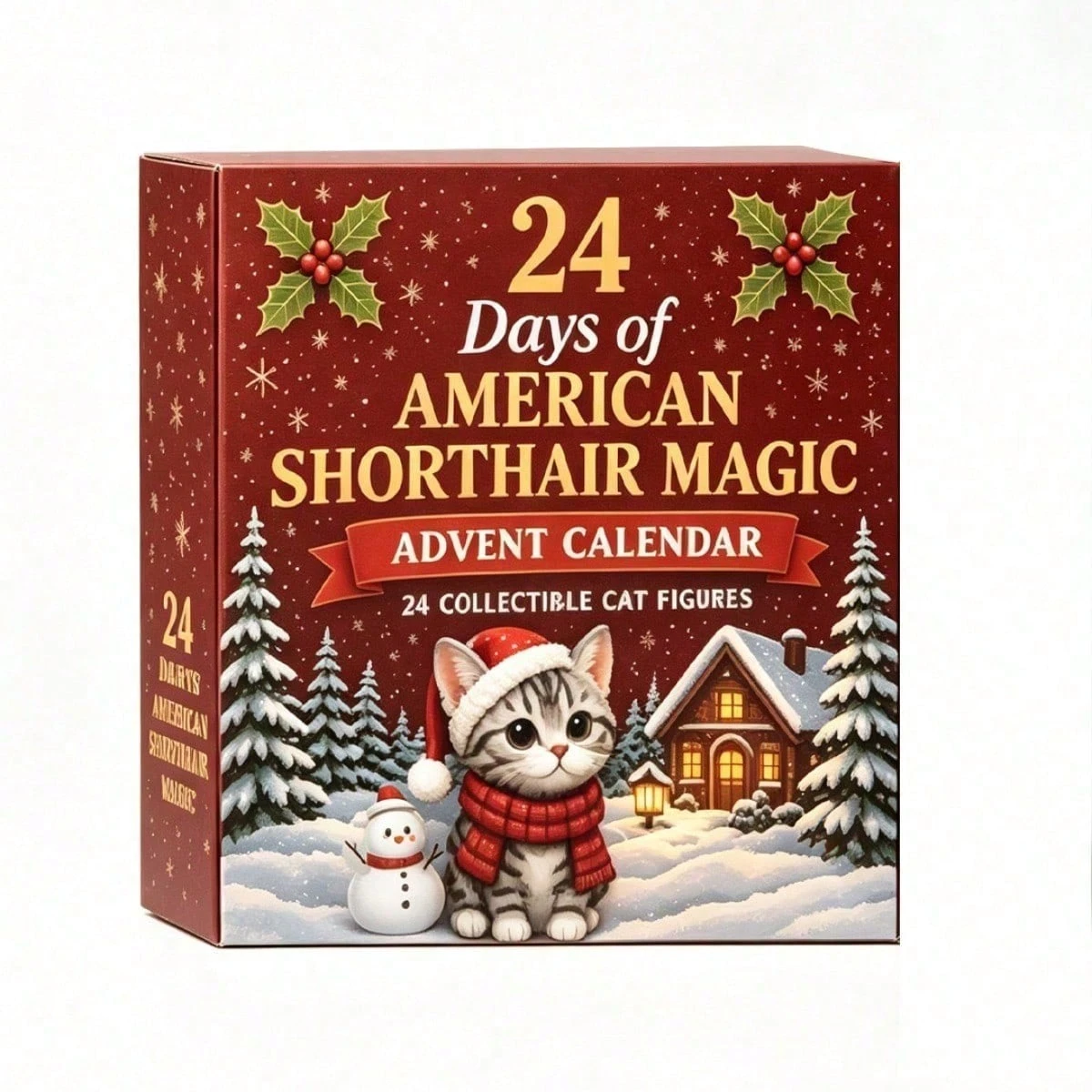 24 Days Cat Christmas Countdown Advent Calendar