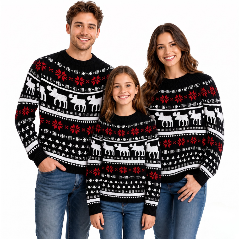 Casual Family Matching Christmas Sweaters 