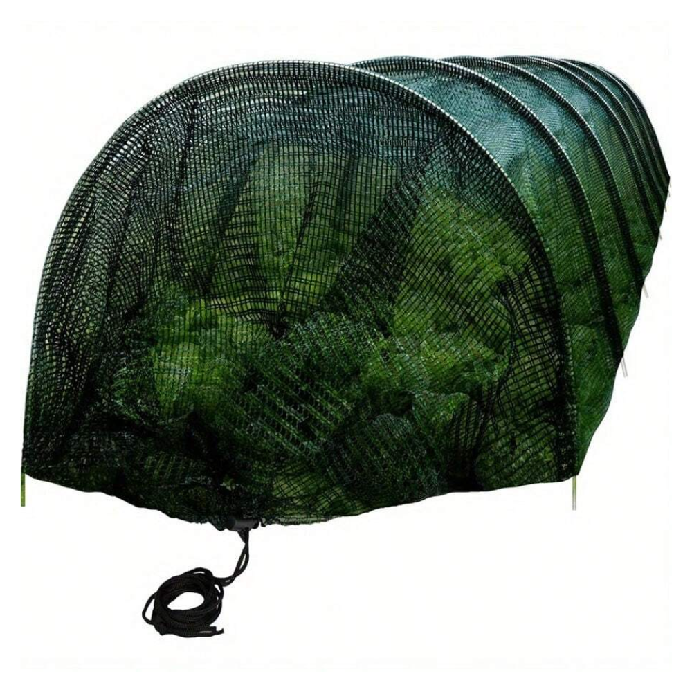 10ft 2-In-1 Portable Greenhouse And Garden Frost Tunnel Shade Net - Quick Release, Provides Shade And Heat