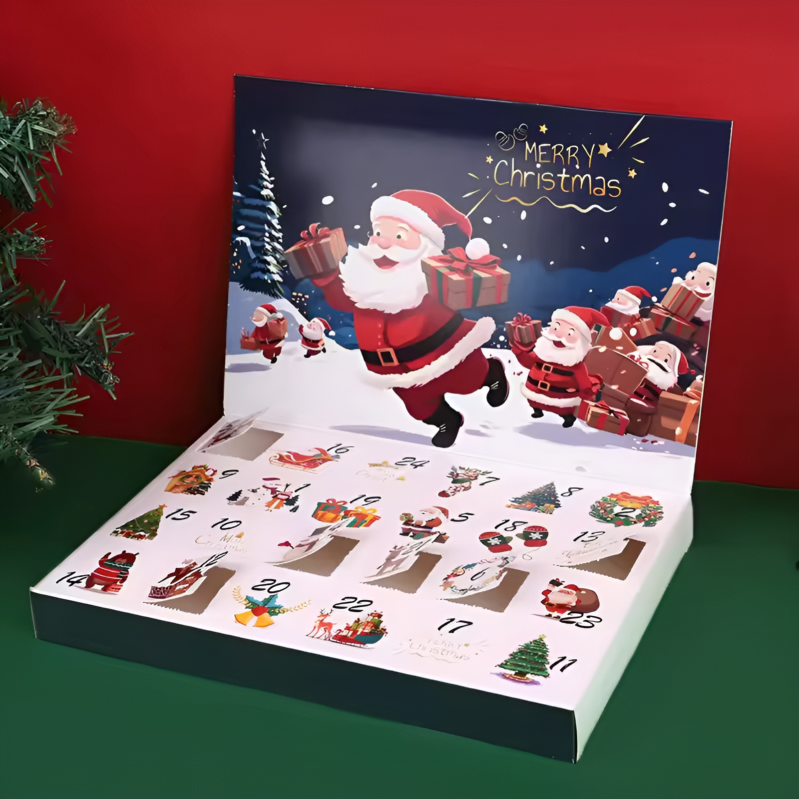 2025 Christmas Advent Calendar Empty Box 24 Days Countdown