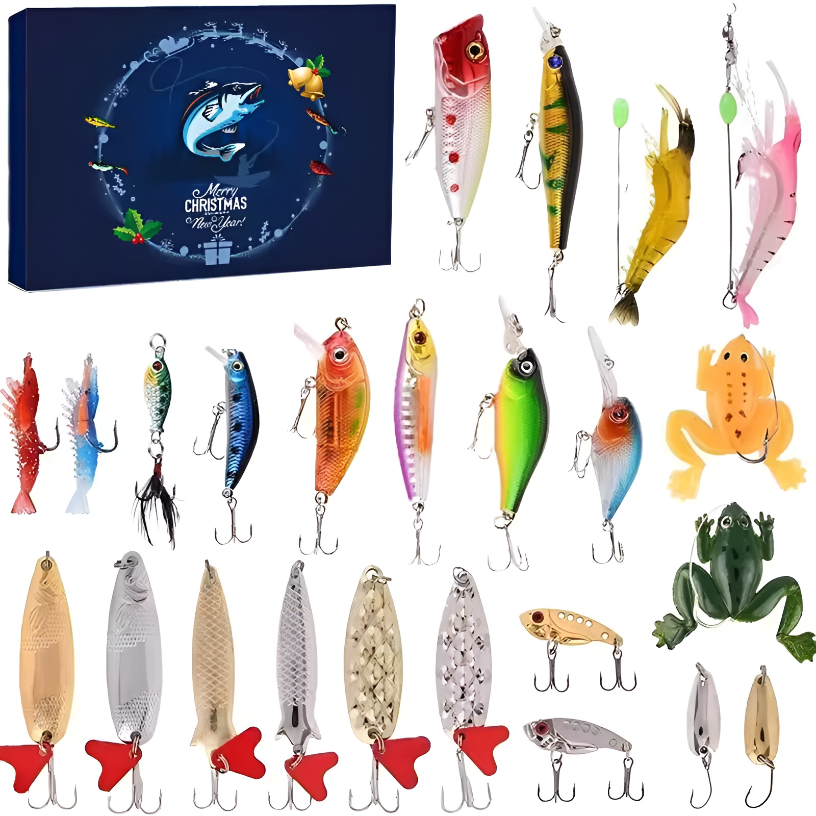 Fishing set Christmas Blind Box Christmas Advent Calendar Christmas Blind Box 24 Day