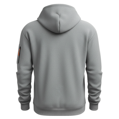 Casual Zip Up Hoodie With Kangaroo Pocket