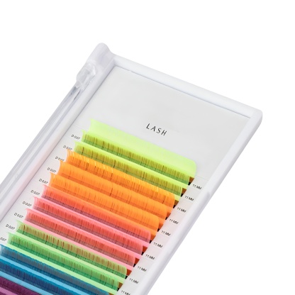 Vibrant Neon Glow Lash Extensions