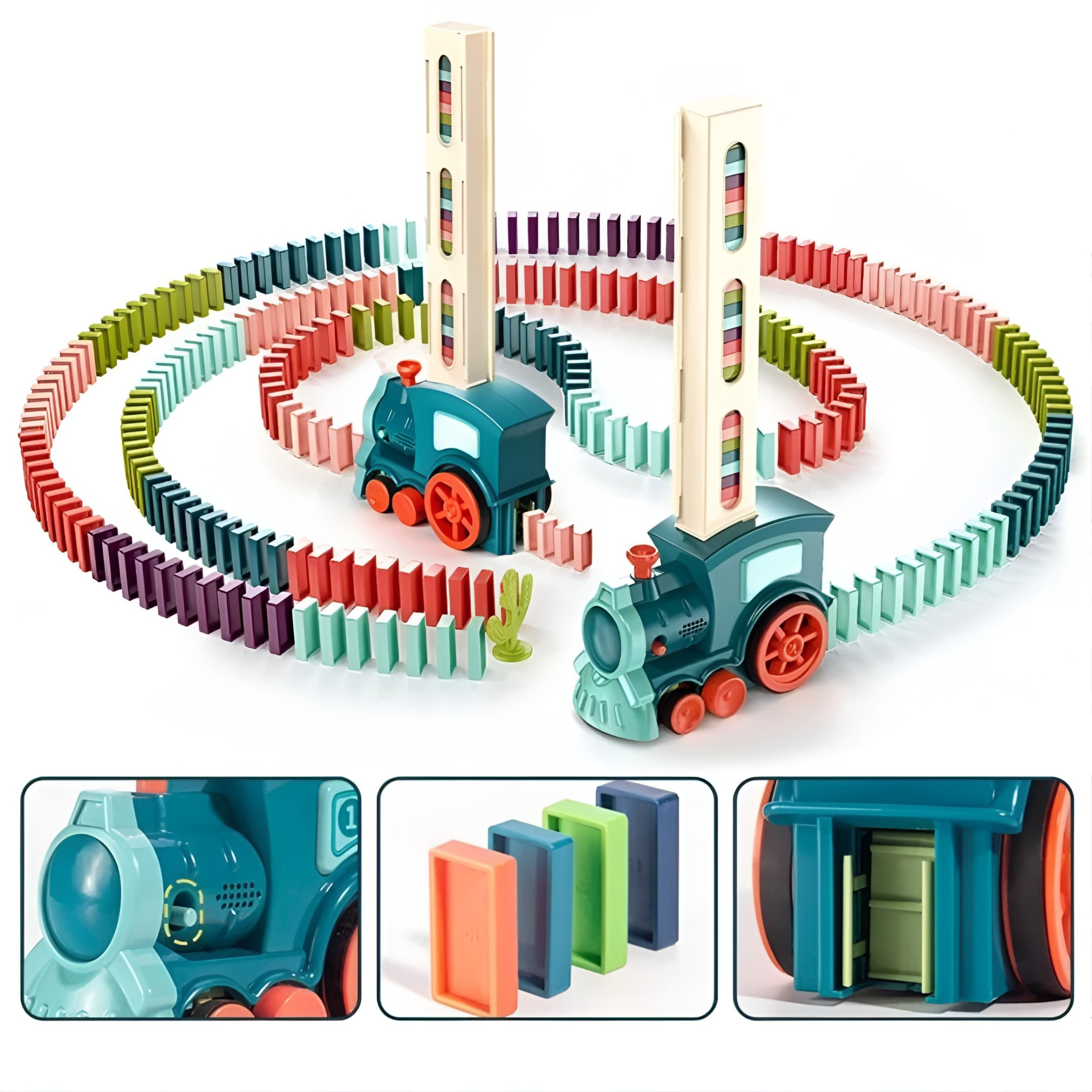 Montessori Domino Train Set