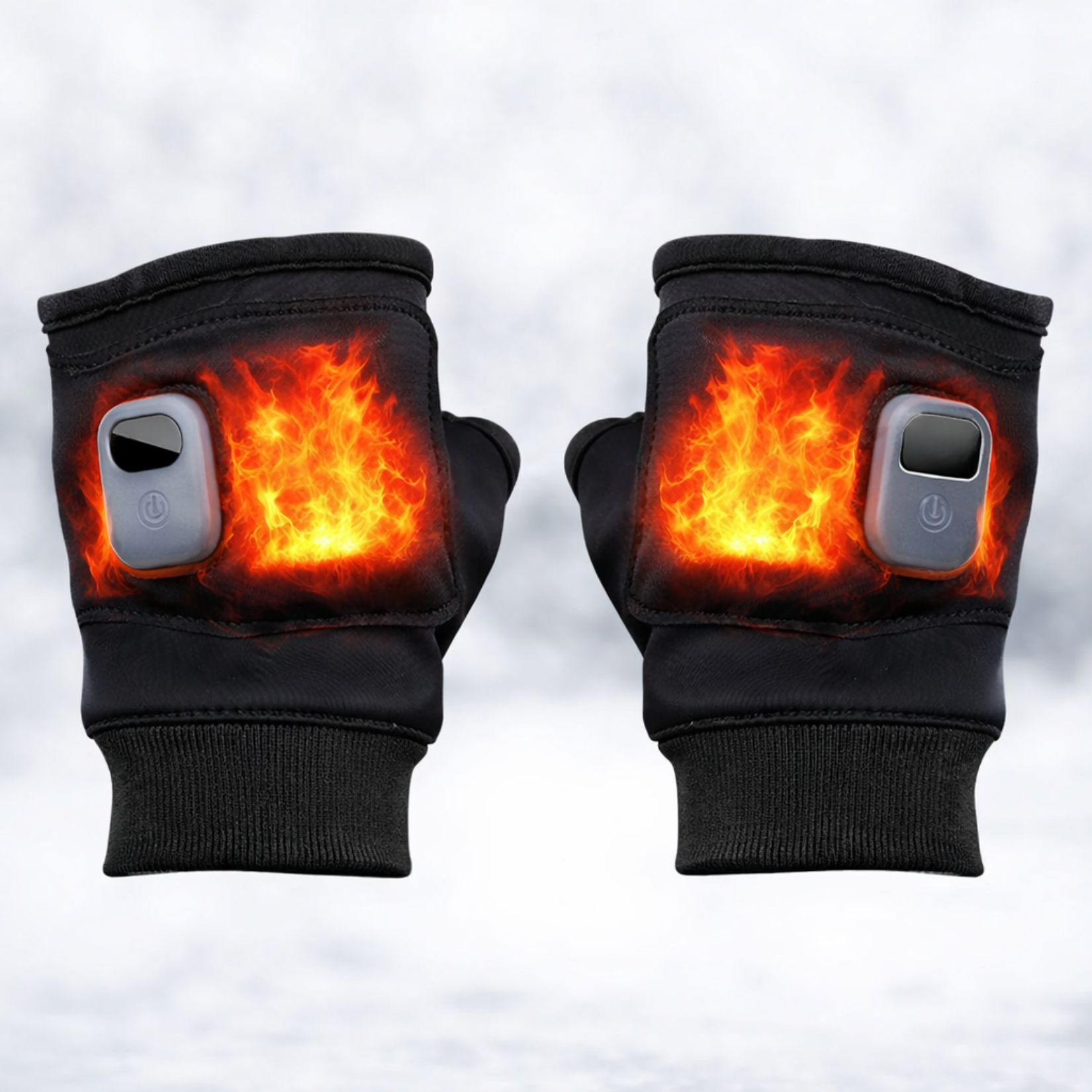 Smart Heated Winter Gloves With Adjustable Heat And LED Display
