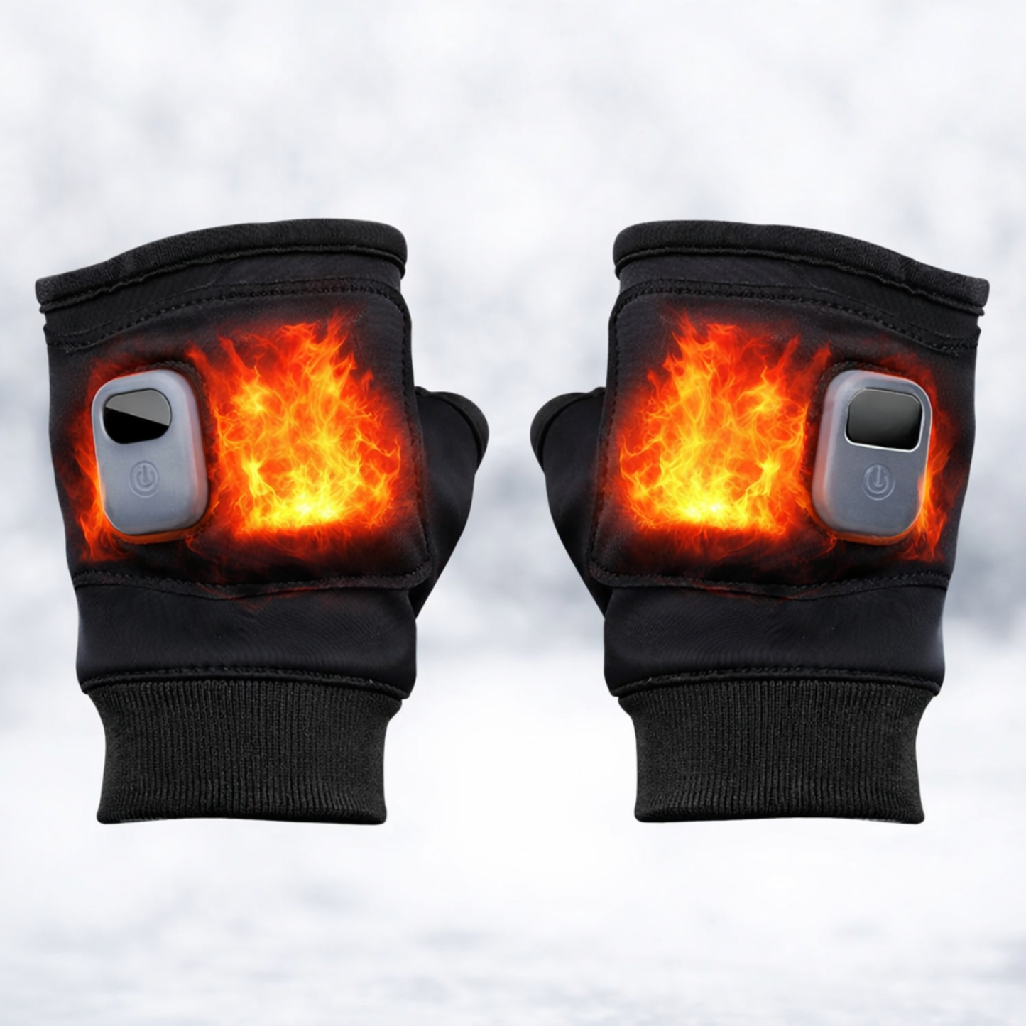 Smart Heated Winter Gloves With Adjustable Heat And LED Display