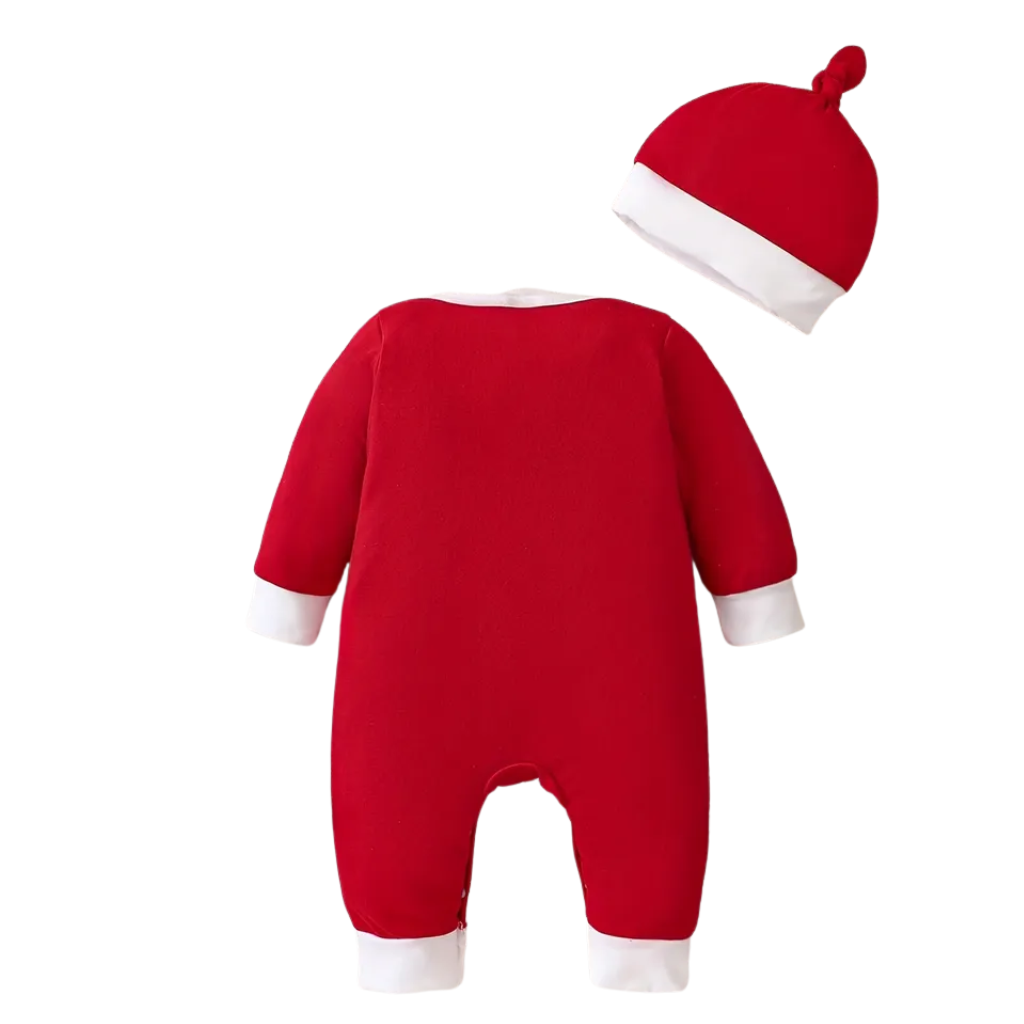 Baby Boys And Girls Christmas Onesie Romper With Hood
