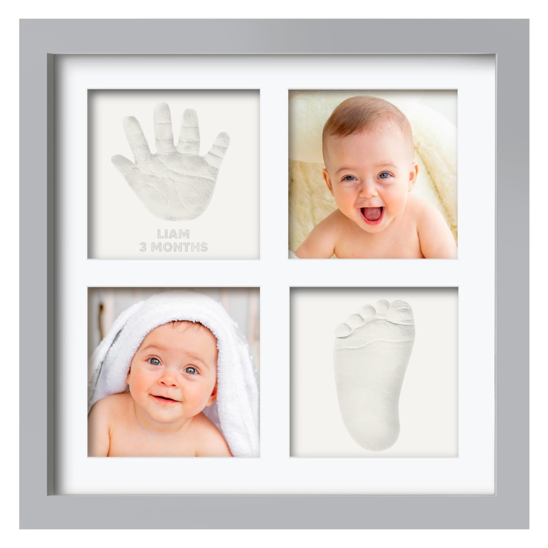 DIY Baby Footprint Kit With Personalized Photo Frame