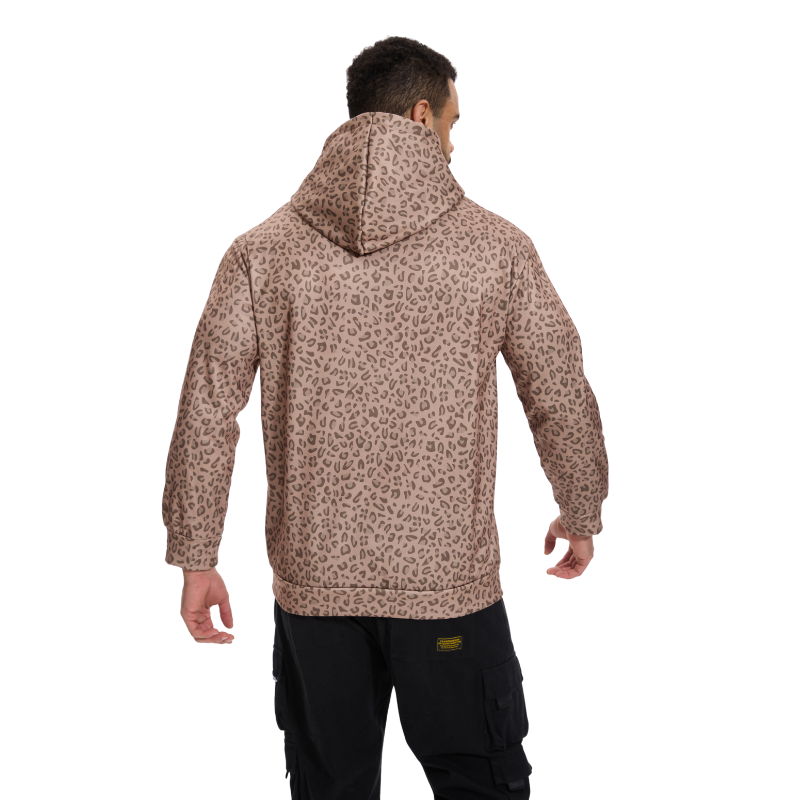 Fierce Leopard Print Hoodie-Amzemart